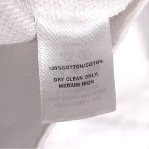 LAFAYETTE 148 NY Women’s Textured Cotton Button Up Shirt White Long Sleeve SMALL - Picture 7 of 8